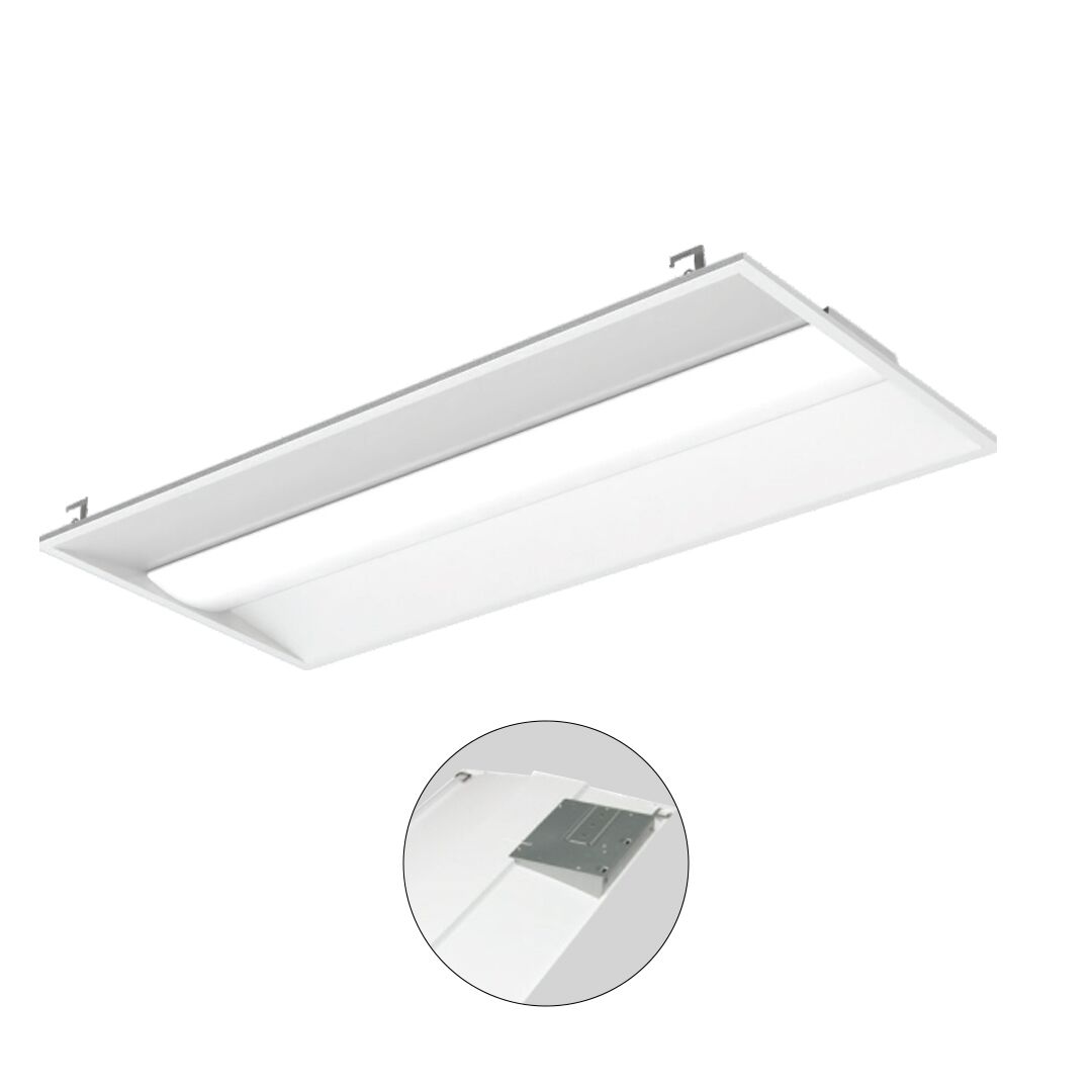 Troffer Center Basket Light 2X4 with Emergency Battery Backup