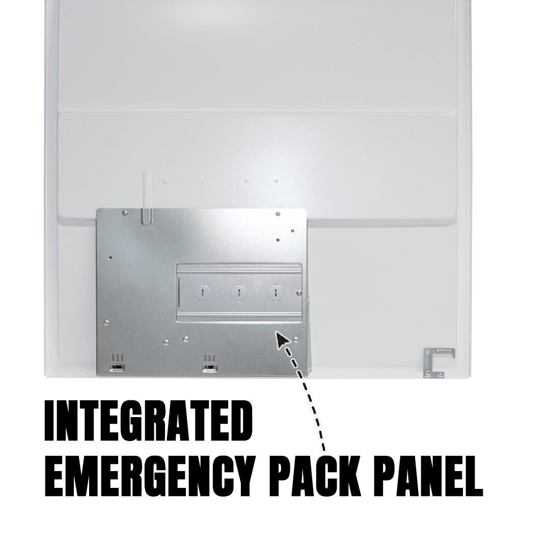 2x2 Troffer Center Basket with Emergency Battery Backup
