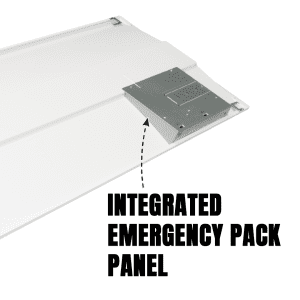 2x4 Troffer Center Basket with Emergency Battery Backup