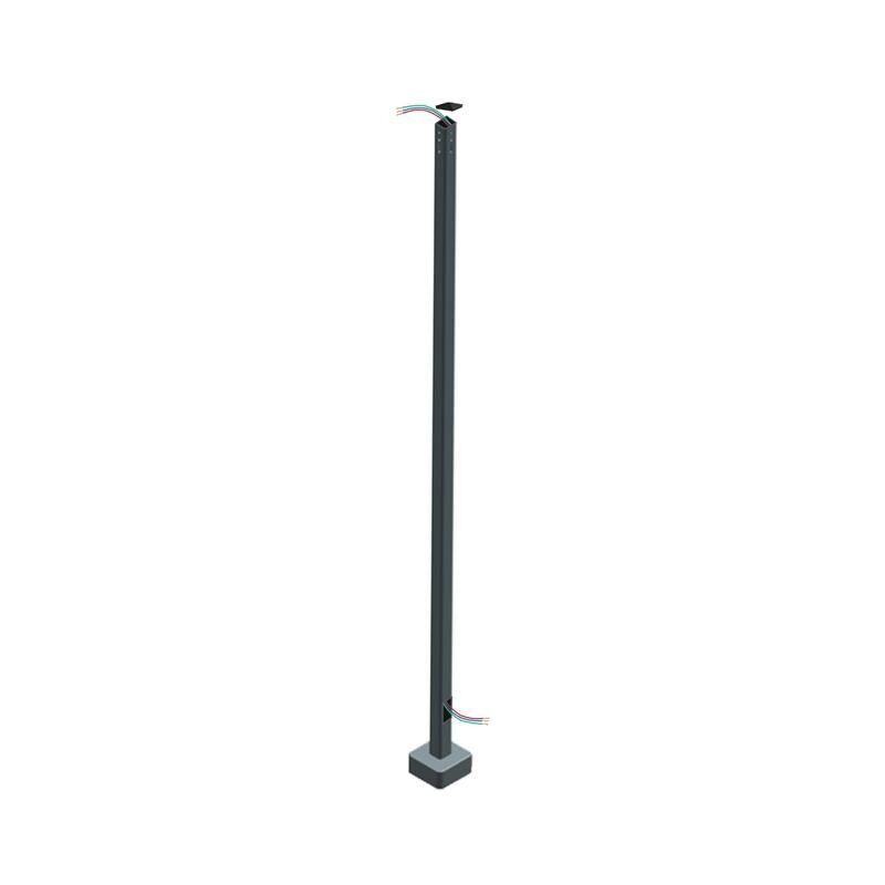 Pre-Wired Square Steel Base Mount Pole